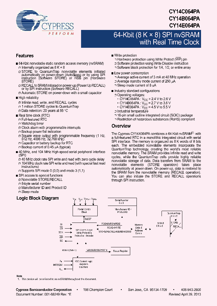 CY14C064PA_7866697.PDF Datasheet