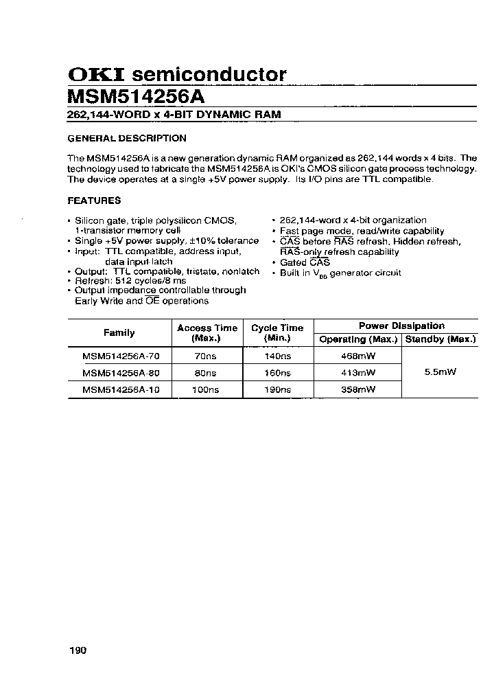 MSM514256A-10ZS_7813050.PDF Datasheet