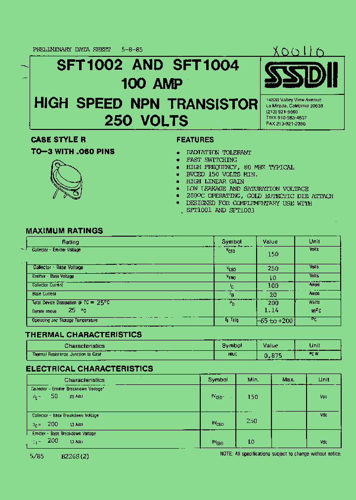 SFT1004_7812461.PDF Datasheet