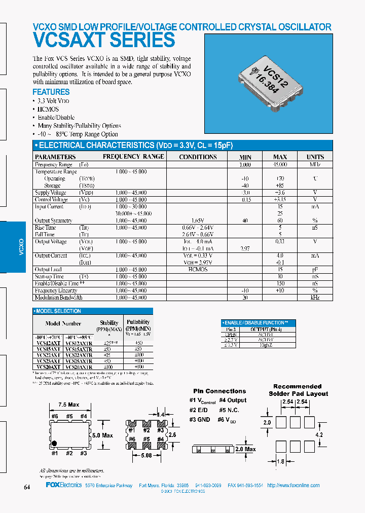 VCS15AXTR-FREQ-OUT27_7811002.PDF Datasheet