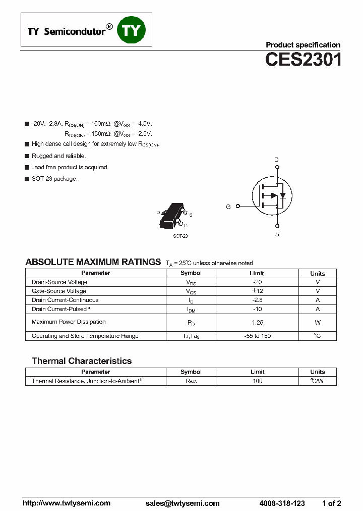 CES2301_7867980.PDF Datasheet