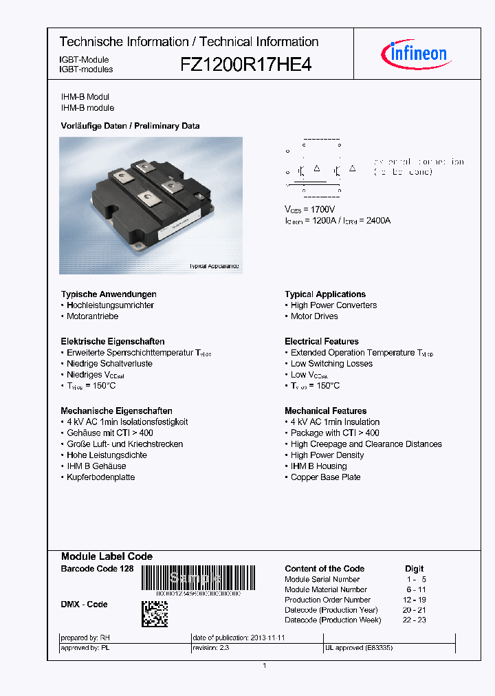 FZ1200R17HE4_7810597.PDF Datasheet