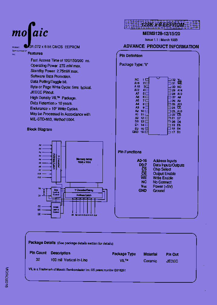 MEM8128VM-15_7823401.PDF Datasheet