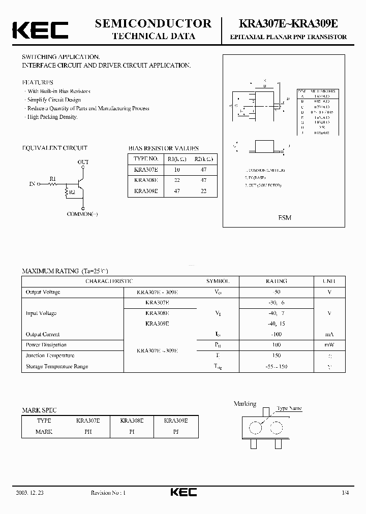 KRA309E_7772739.PDF Datasheet
