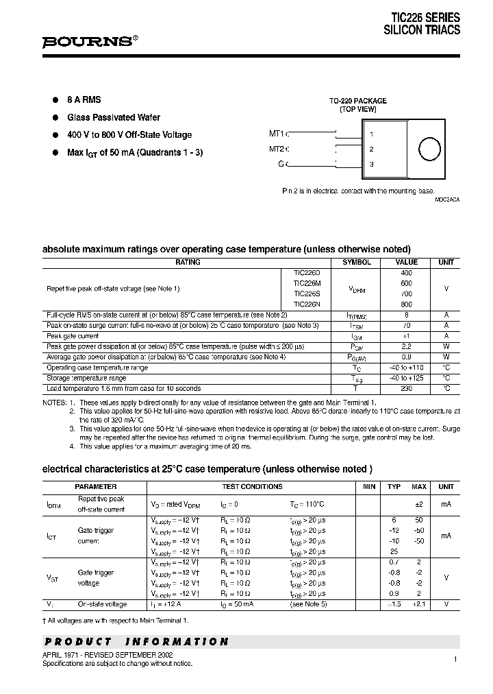 TIC226D_7830337.PDF Datasheet