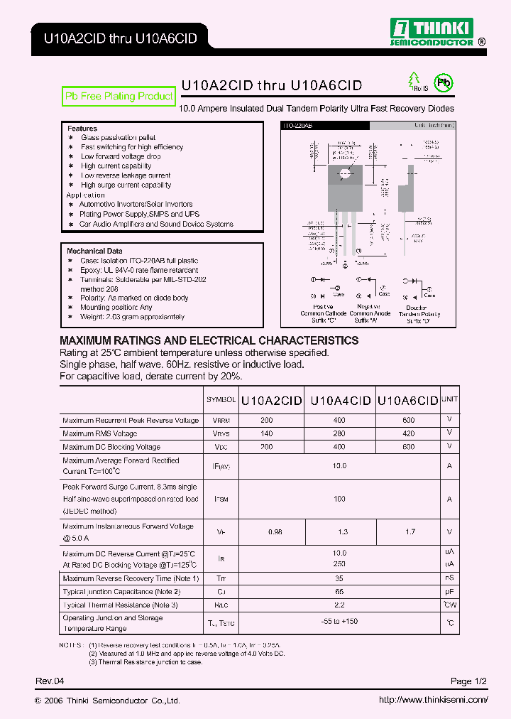 U10A6CID_7869516.PDF Datasheet