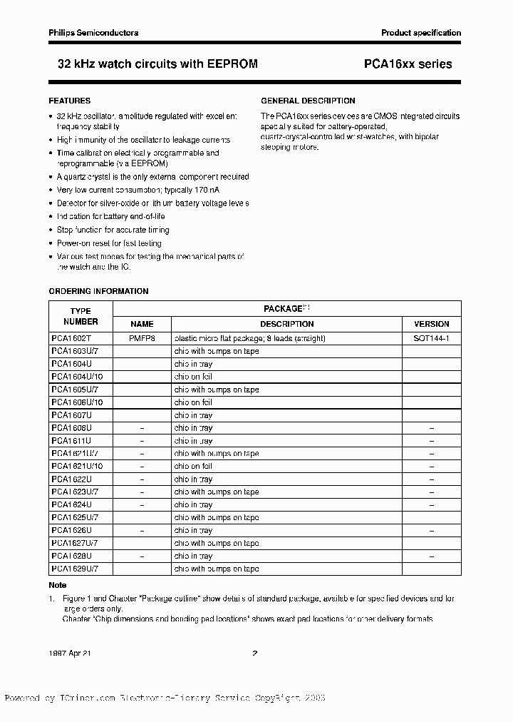 PCA1607T_7827544.PDF Datasheet