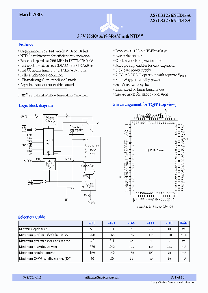 AS7C33256NTD18A-183TQC_7816060.PDF Datasheet