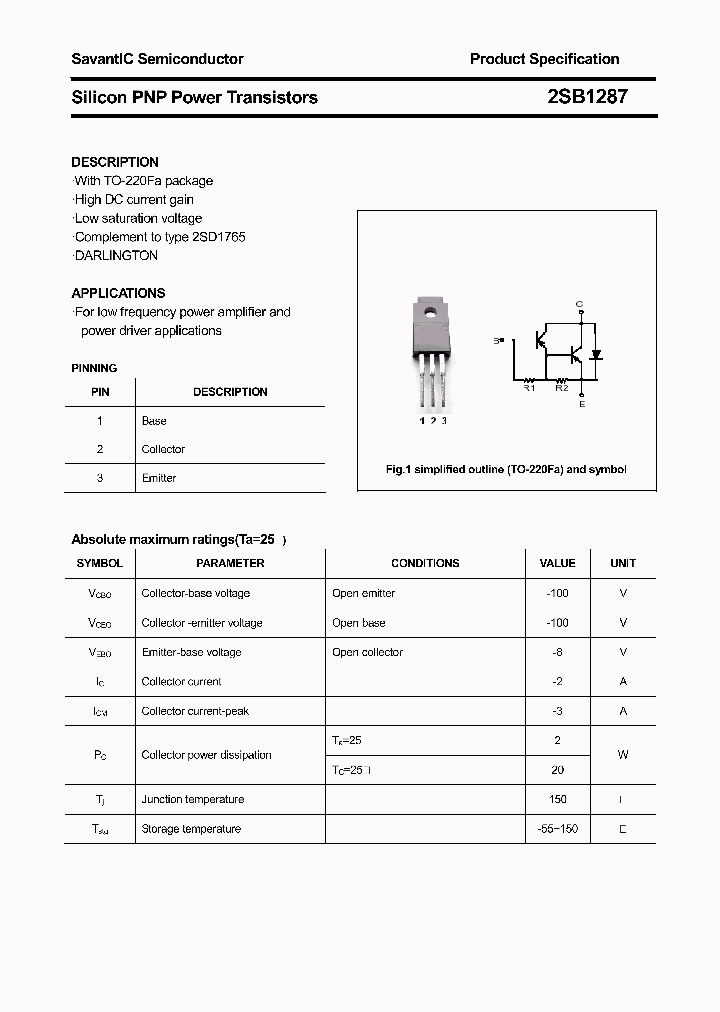 2SB1287_7870994.PDF Datasheet