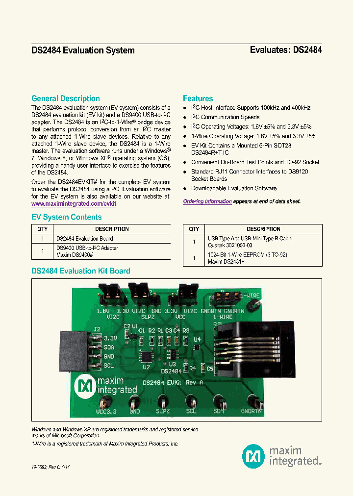 DS2484EVKIT_7838081.PDF Datasheet