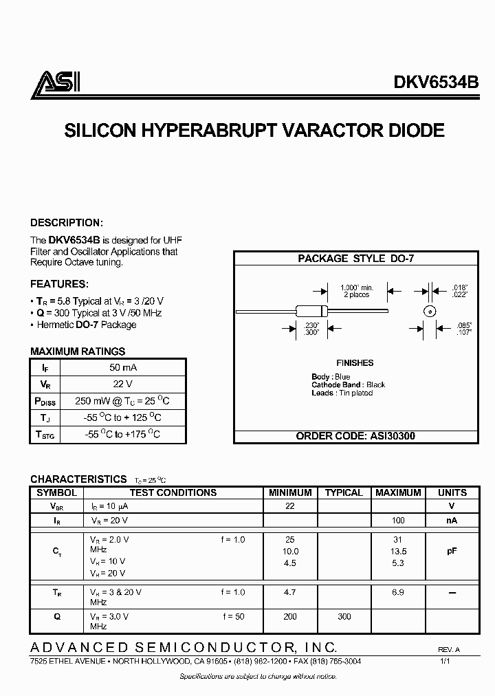 ASI30300_7839008.PDF Datasheet