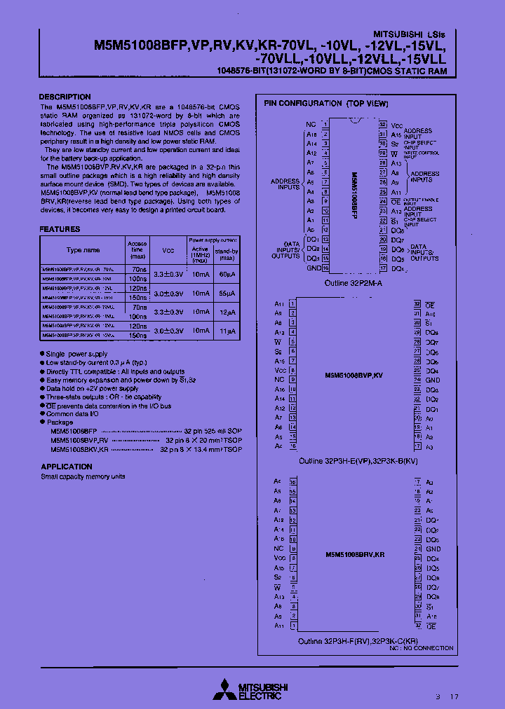 M5M51008BKV-10VLLT_7840722.PDF Datasheet