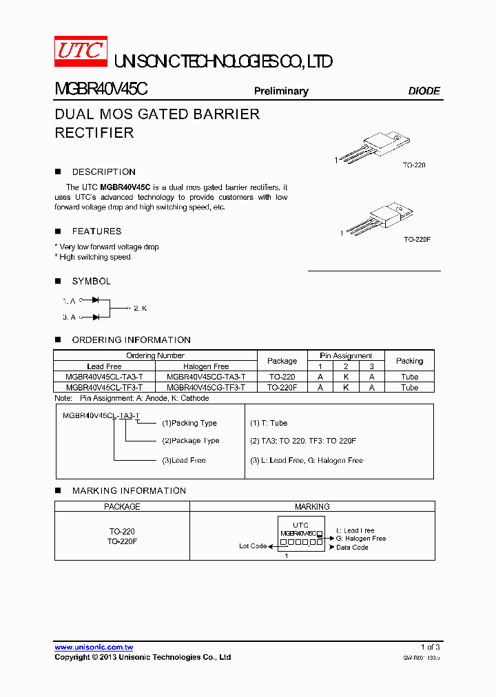 MGBR40V45C_7871148.PDF Datasheet