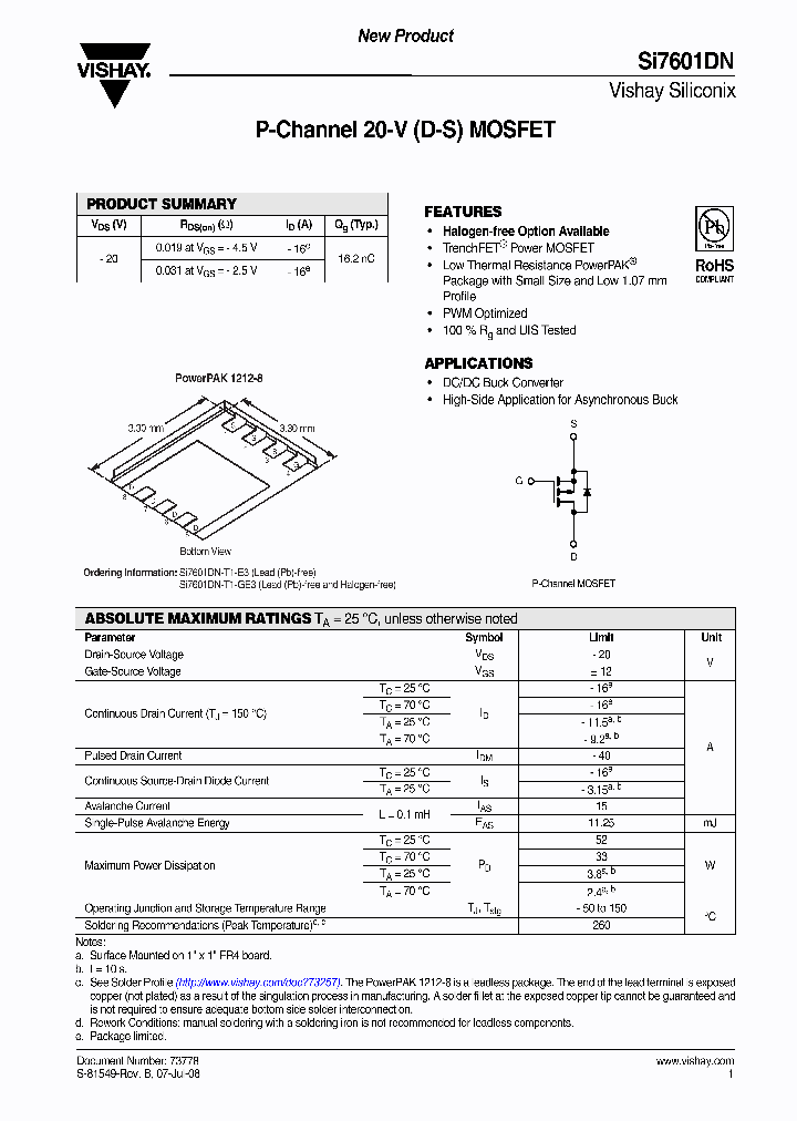 SI7601DN-T1-GE3_7837865.PDF Datasheet