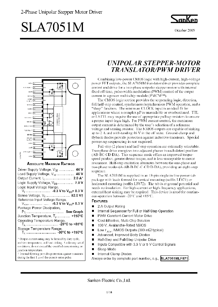 SLA7051MLF871_7846321.PDF Datasheet