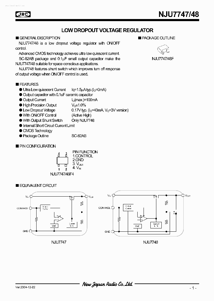 NJU7748_7775425.PDF Datasheet