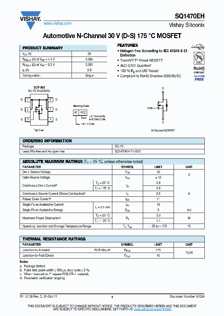 SQ1470EH_7873153.PDF Datasheet