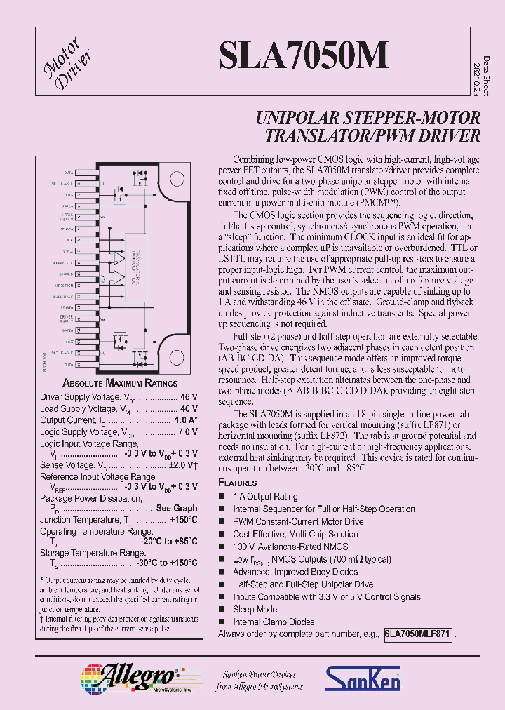 SLA7050MLF871_7846320.PDF Datasheet