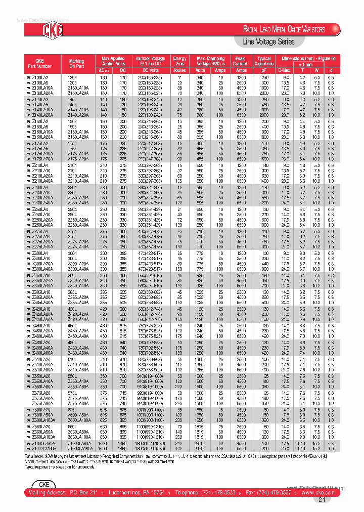 Z130LA20A_7776990.PDF Datasheet