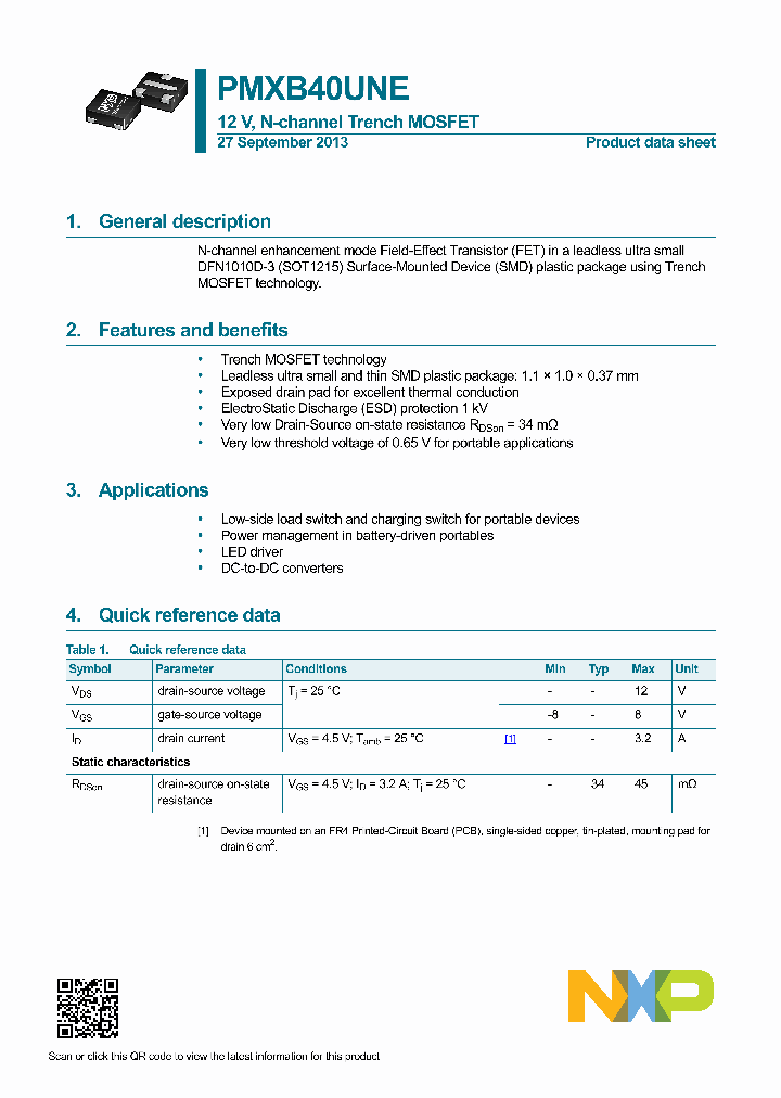 PMXB40UNE_7873589.PDF Datasheet