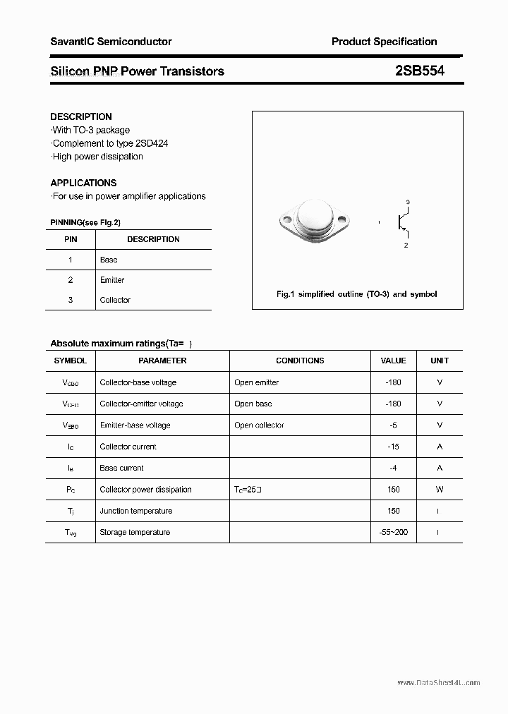 2SB554_7777066.PDF Datasheet