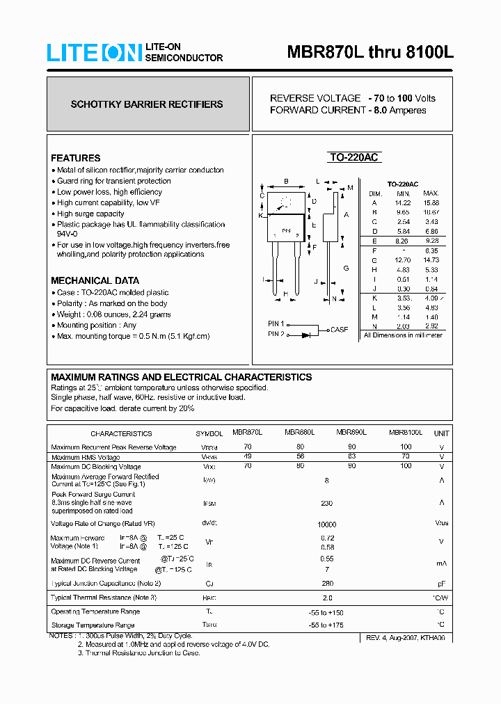 MBR8100L_7872730.PDF Datasheet