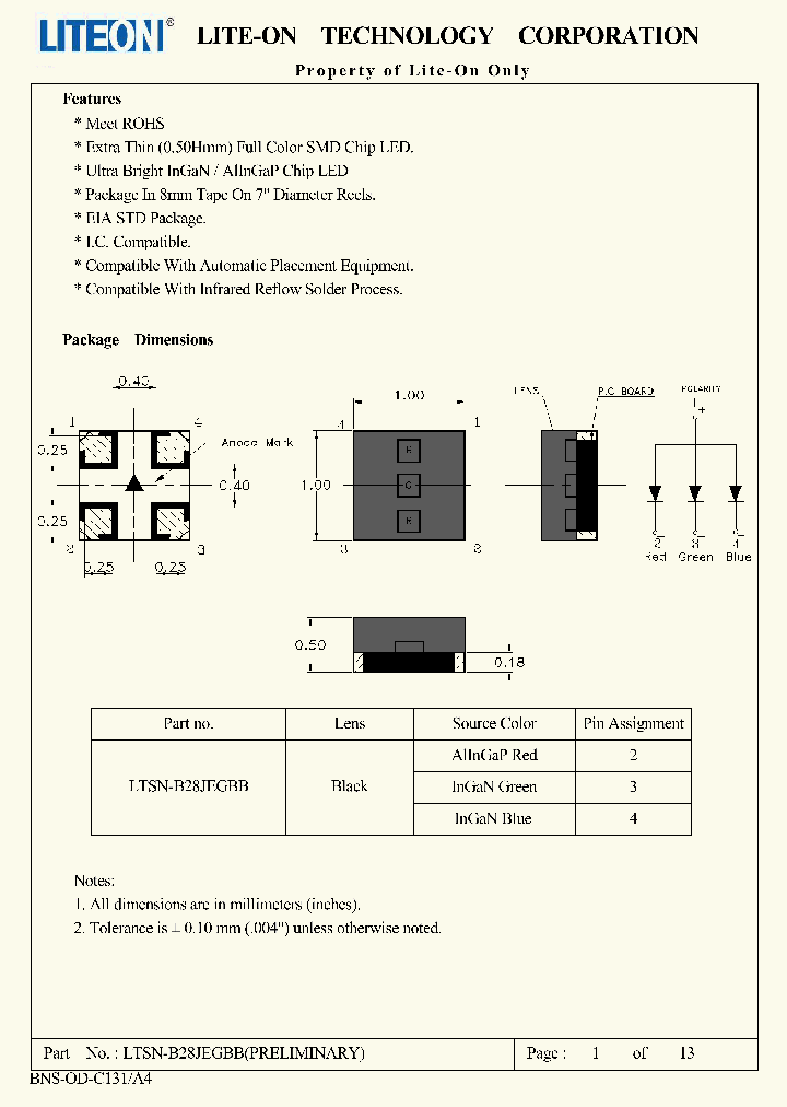 LTSN-B28JEGBB_7877309.PDF Datasheet