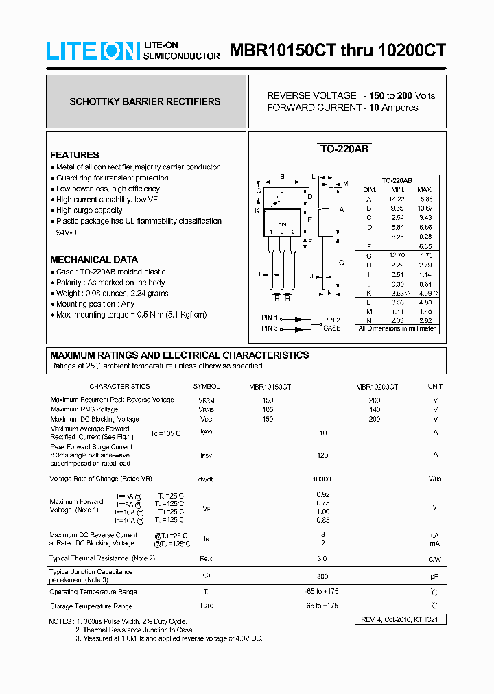MBR10150CT_7871838.PDF Datasheet