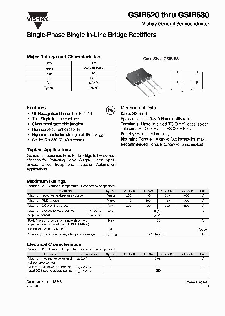 GSIB620E3_7869077.PDF Datasheet
