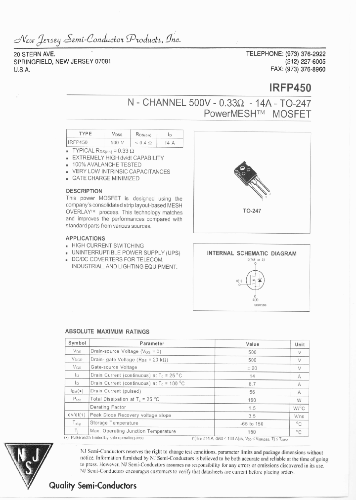 IRFP450_7878293.PDF Datasheet
