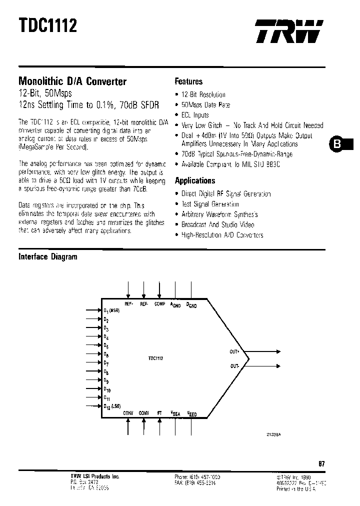 TDC1112J7C2_7873521.PDF Datasheet