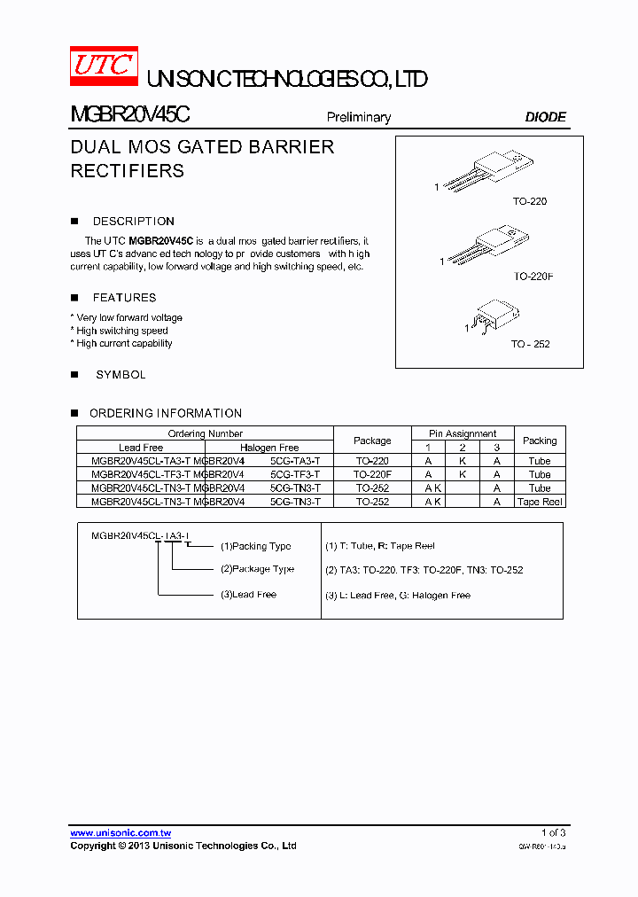 MGBR20V45C_7778402.PDF Datasheet