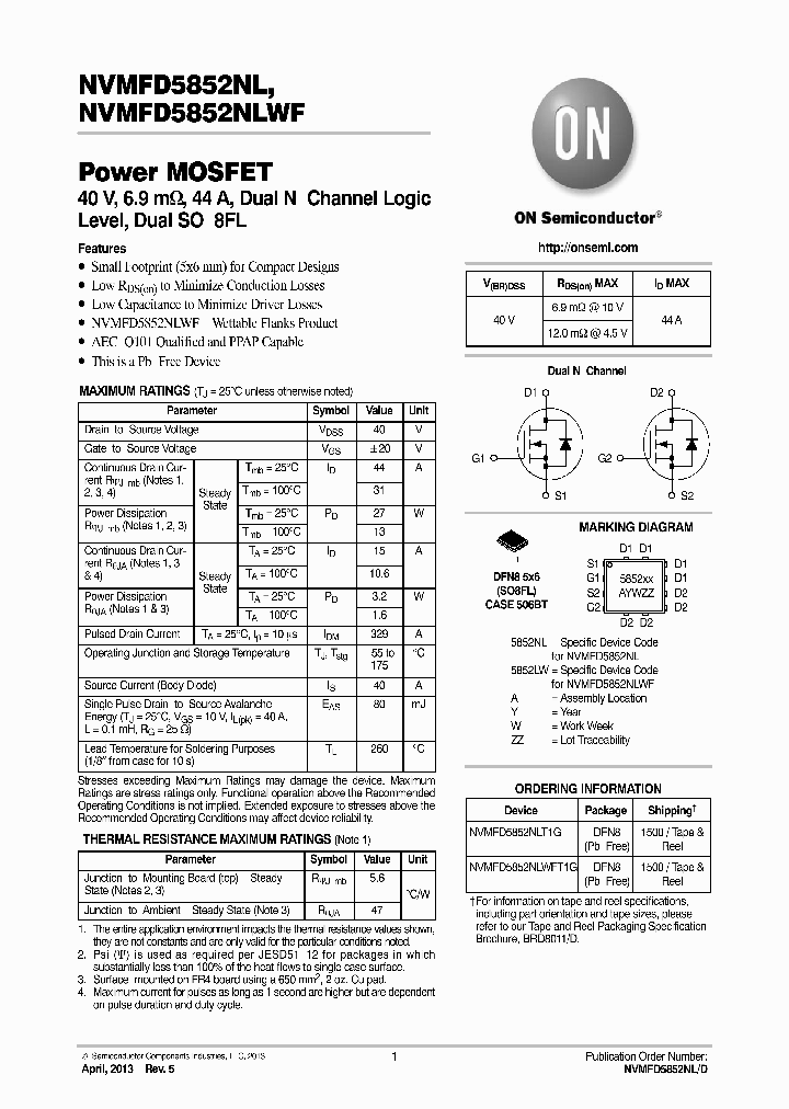 NVMFD5852NL_7879583.PDF Datasheet
