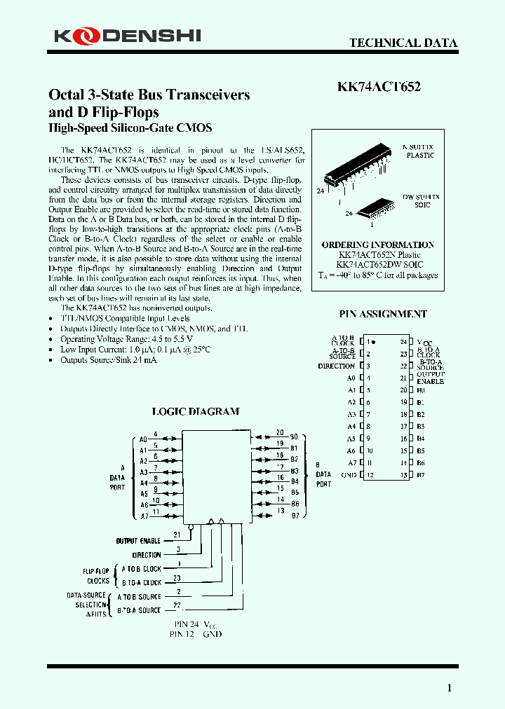 KK74ACT652_7880012.PDF Datasheet