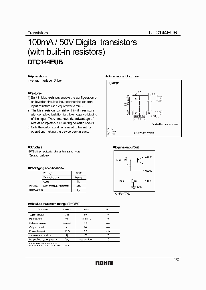 DTC144EUB_7880475.PDF Datasheet