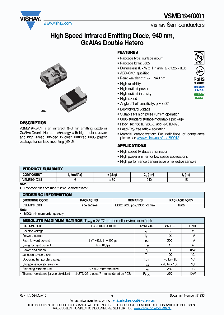 VSMB1940X01_7881662.PDF Datasheet