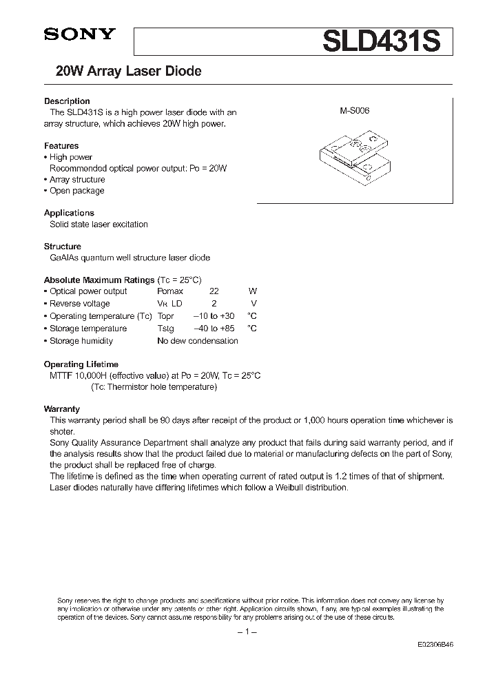 SLD431S_7882965.PDF Datasheet
