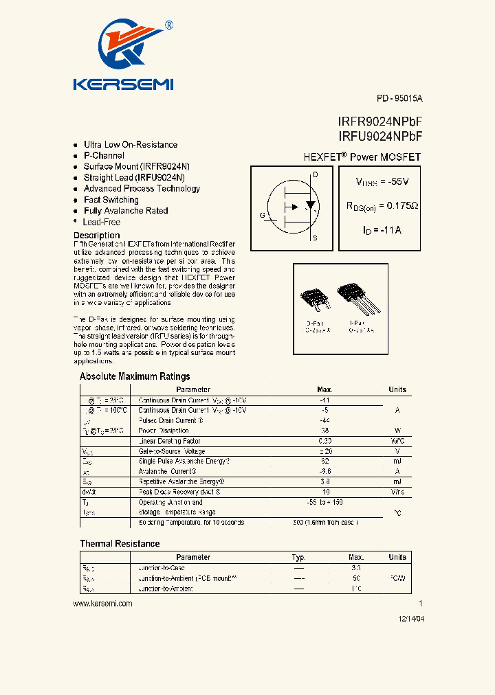 IRFR9024NPBF_7884041.PDF Datasheet