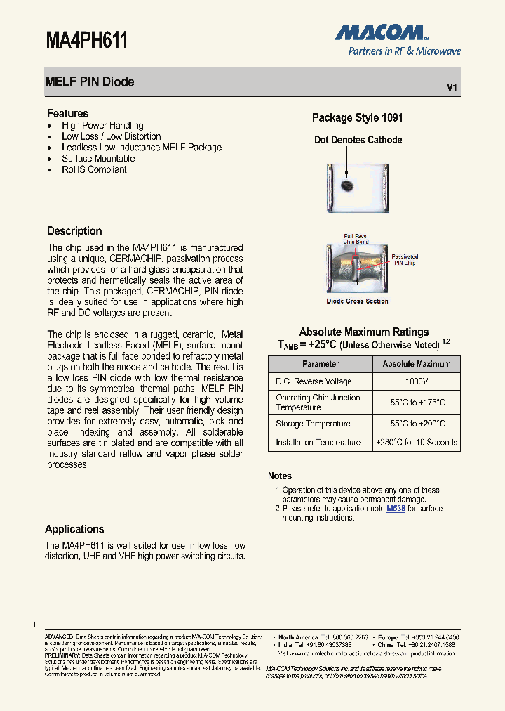 MA4PH611_7884076.PDF Datasheet