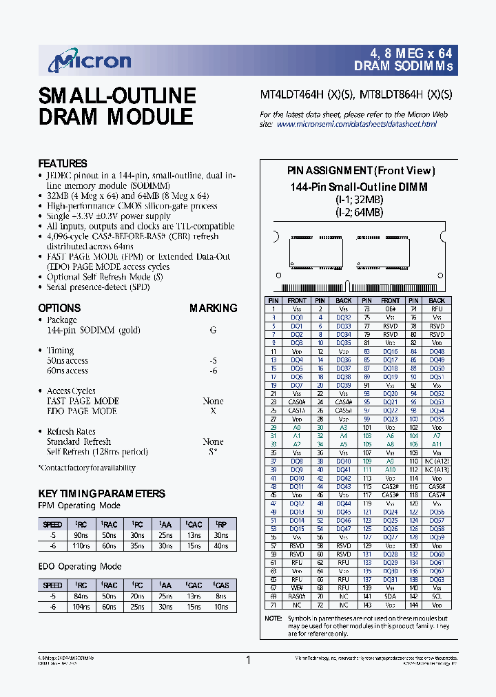 MT4LDT464HX_7881712.PDF Datasheet