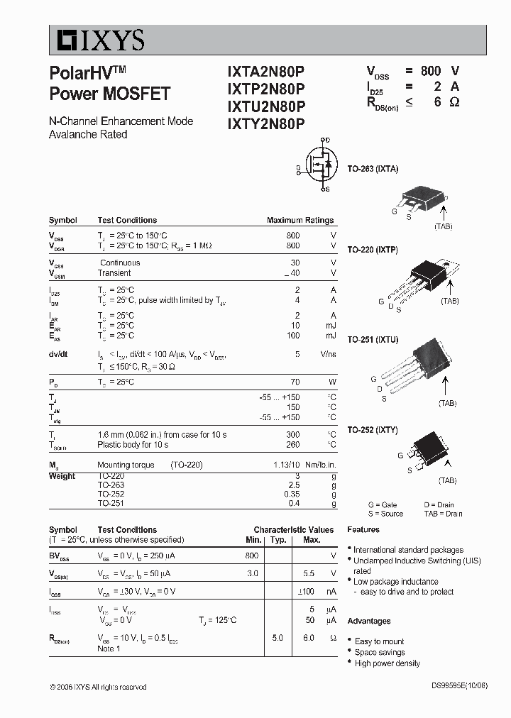 IXTU2N80P_7886157.PDF Datasheet
