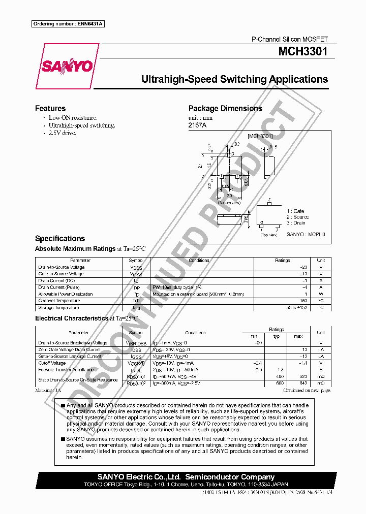 MCH3301_7879322.PDF Datasheet