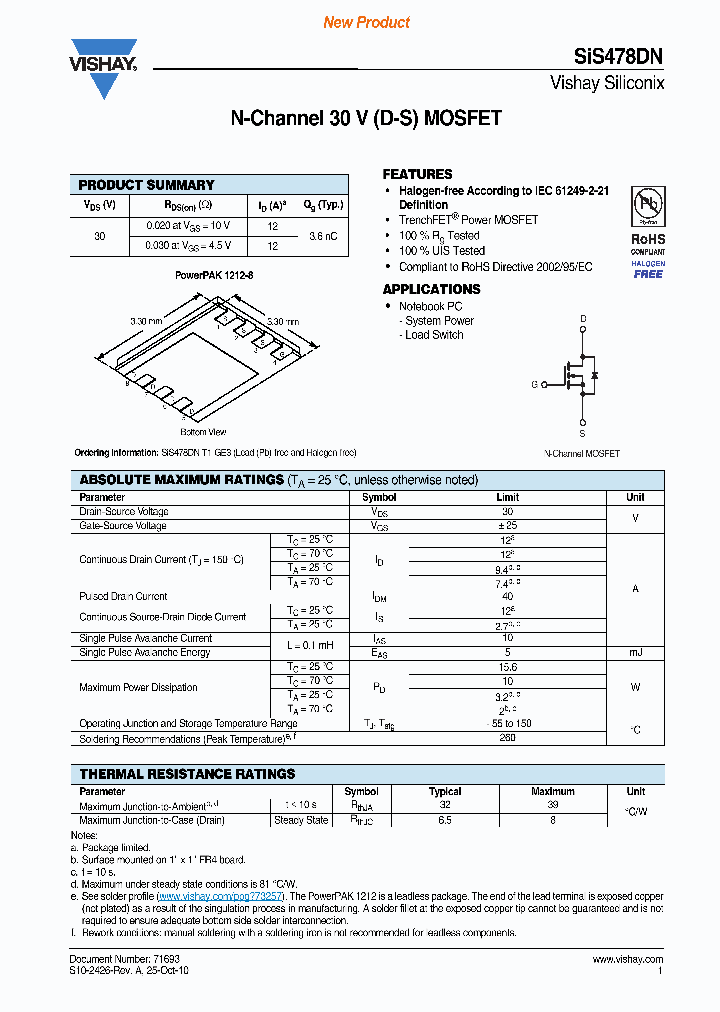 SIS478DN_7888136.PDF Datasheet