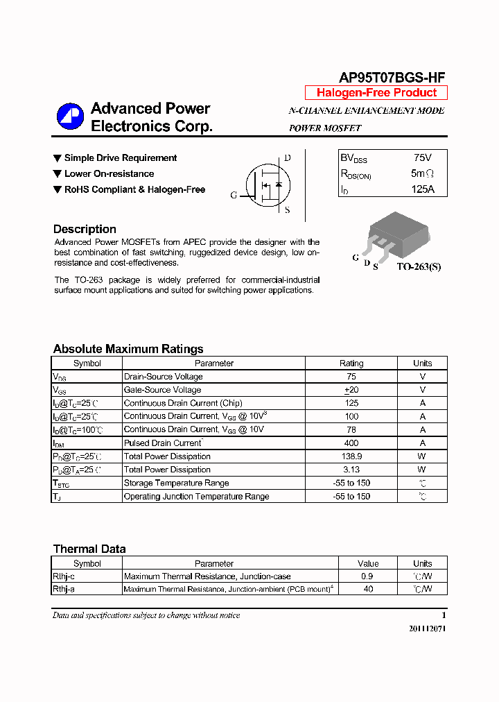 AP95T07BGS-HF14_7889183.PDF Datasheet