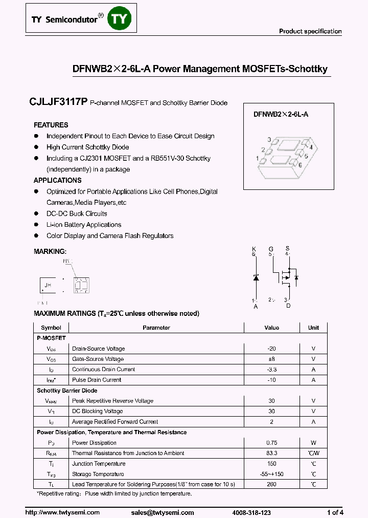 CJLJF3117P_7888388.PDF Datasheet