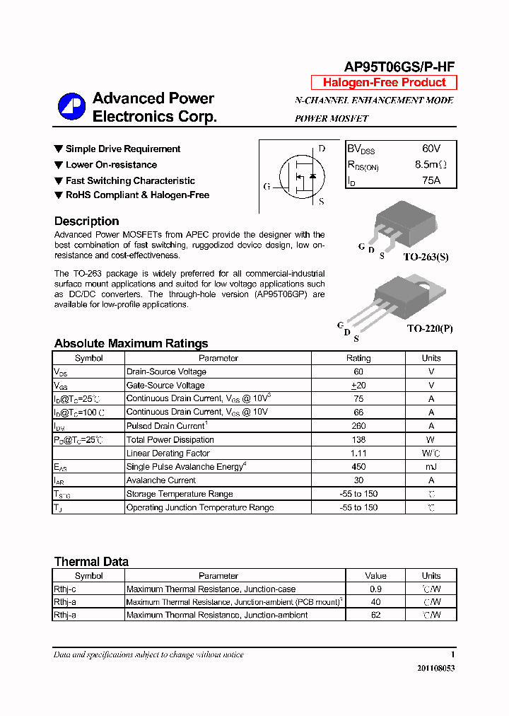 AP95T06GS-HF14_7889178.PDF Datasheet