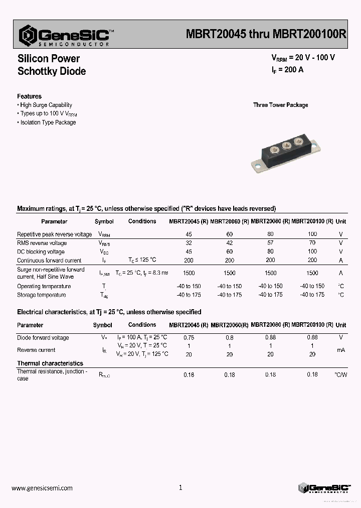MBRT20045R_7780770.PDF Datasheet