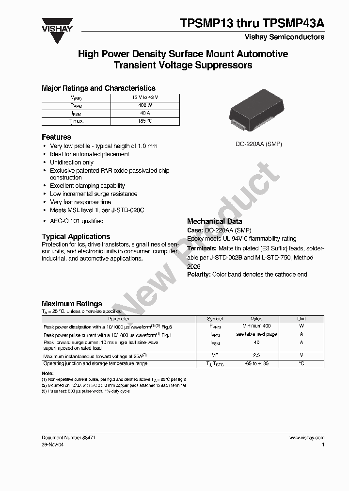 TPSMP13A_7889045.PDF Datasheet