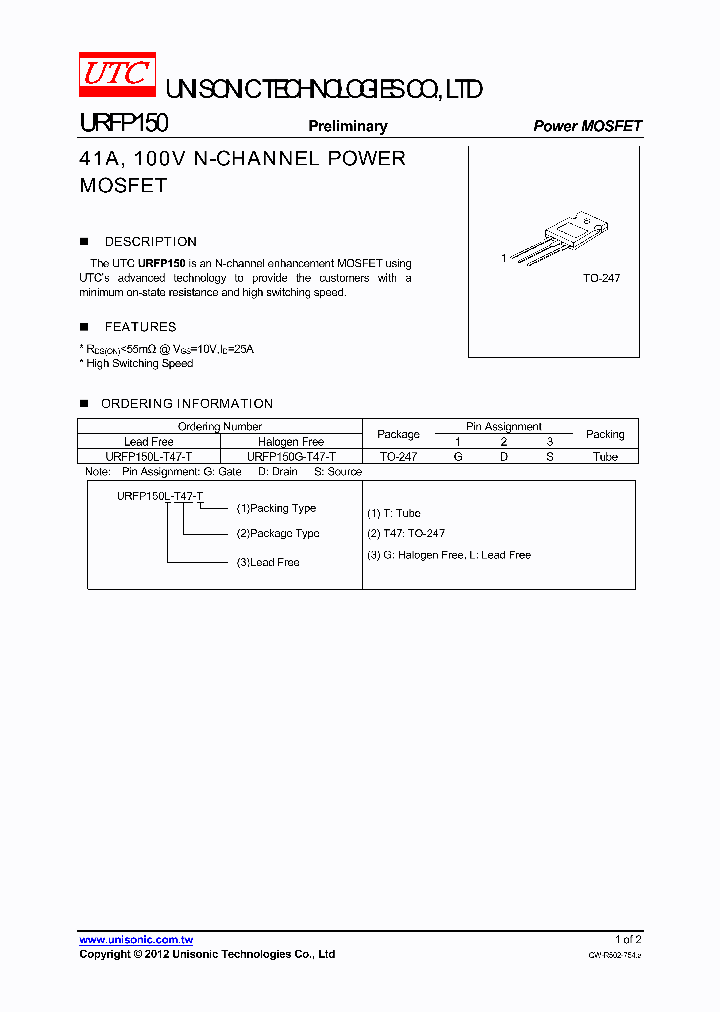 URFP150G-T47-T_7890693.PDF Datasheet