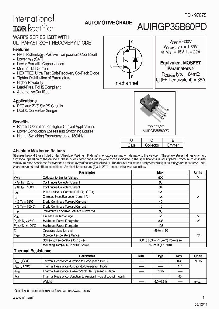 AUIRGP35B60PD_7890891.PDF Datasheet